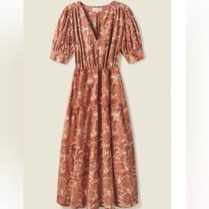 Trovata Pink and Orange flowers Ruffled Sundress